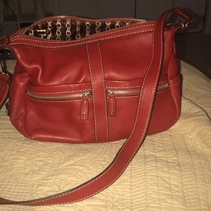 Red Leather Crossbody